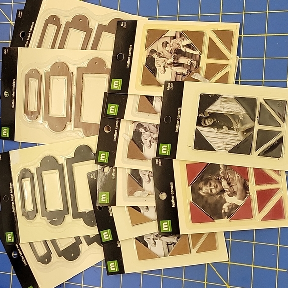 Making Memories Leather Corners & Label Holders Lot of 12 Packages - Picture 1 of 1